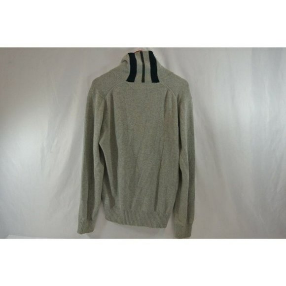 Tommy Hilfiger Sweater Shawl Neck Button Gray Knit  Mens Large 100% Cotton - Picture 7 of 11
